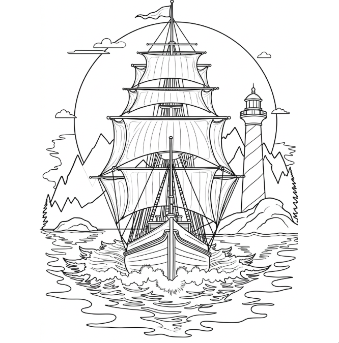 Stencil real Decalker do navio